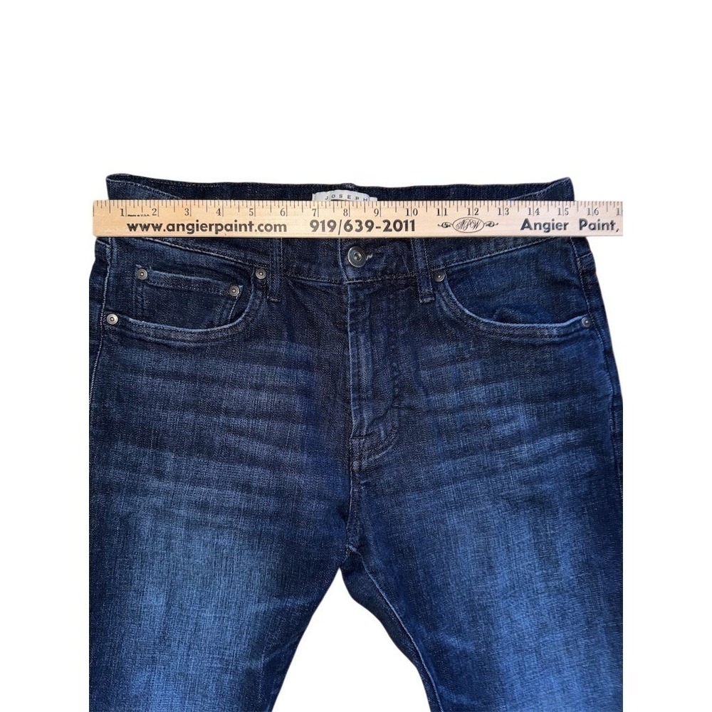Joseph Abboud Jeans Mens 31x32 Blue Dark Wash Slim‎ Fit Tapered Denim - Picture 3 of 8